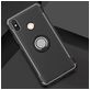 Mobigear Armor Ring Xiaomi Mi Max 3 Hülle Hardcase Backcover Stoßfest mit Ringhalter - Schwarz