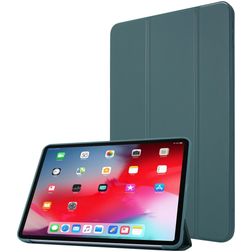 Mobigear Tri-Fold Gel iPad Pro 11 Zoll (2020) Hülle TPU,Kunstleder Klapphülle - Grün