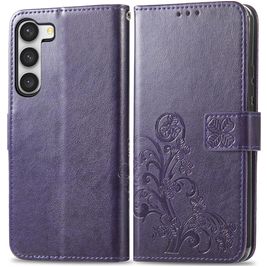 Mobigear Clover Samsung Galaxy A54 Hülle Klapphülle Geldbörse - Lila Mobigear Clover Samsung Galaxy A54 Hülle Klapphülle Geldbörse - Lila