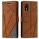 Mobigear Rhombus Samsung Galaxy Xcover 7 Hülle Klapphülle Geldbörse - Braun
