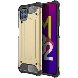 Mobigear Outdoor Samsung Galaxy M32 4G Hülle Hardcase Backcover Stoßfest - Gold