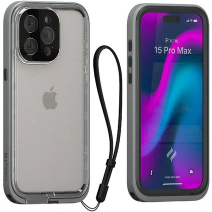 Catalyst Total Protection iPhone 15 Pro Max Hülle Hardcase Backcover Stoßfest - Grau