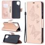 Mobigear Butterfly Bookcase Case Rose Gold Samsung Galaxy A12