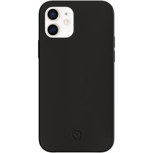 Valenta Snap Luxe iPhone 12 Mini Echtleder Backcover - Schwarz