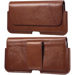 Mobigear Deluxe Belt Gürteltasche (max 16,5 cm x 8,5 cm) - Gürtelclip - Holster - Braun