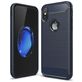 Mobigear Brushed Slim iPhone XS Hülle Flexibles TPU Backcover - Marineblau