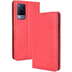Mobigear Sensation Vivo V21 Hülle Klapphülle Geldbörse - Rot