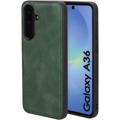 Mobiparts Classic Samsung Galaxy A36 MagSafe Hülle TPU,Kunstleder Backcover - Emerald Green