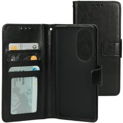 Mobiparts Classic Wallet OPPO Reno 10 Pro Klapphülle Portemonnaie - Schwarz
