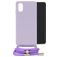 Mobilize Lanyard Gelly Samsung Galaxy A03 Flexibles TPU Handykette - Pastel Purple
