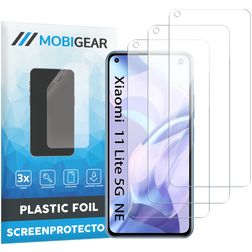 Mobigear Xiaomi Mi 11 Lite Displayschutz Schutzfolie - Hüllenfreundlich (3er Pack)