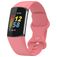 Mobigear Sport Dual Silikon Fitbit Charge 5 Armband Pin-and-Tuck-Verschluss - Magenta