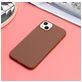 Mobigear Colors iPhone 14 Plus Hülle Flexibles TPU Backcover - Braun