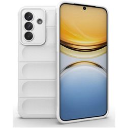 Mobigear Bumpy Samsung Galaxy A37 Hülle Flexibles TPU Backcover - Weiß