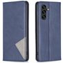 Mobigear Rhombus Slim Samsung Galaxy A35 Hülle Klapphülle - Blau