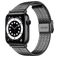 Mobigear Kopenhagen Edelstahl Apple Watch Armband Klappschließe - 49/46/45/44 mm - Schwarz