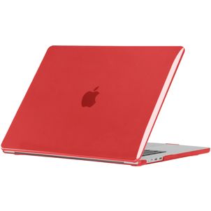 Mobigear Glossy MacBook Air 15 Zoll (2023-2026) Hardcase Hülle MacBook Case - Rot - Model A2941 / A3114 / A3241 / A3448