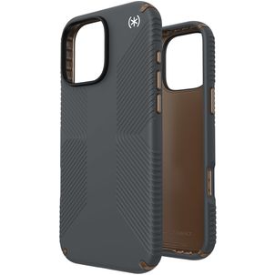Speck Presidio2 Grip iPhone 16 Pro Max Hülle Hardcase Backcover Stoßfest - Charcoal Grey