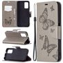 Mobigear Butterfly POCO M3 Hülle Klapphülle Geldbörse - Grau