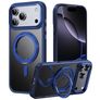 Mobigear Frosted Mag iPhone 17 Pro MagSafe Hülle Hardcase Backcover mit Ständer - Blau