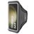 Mobiparts Comfort Fit Handyhalterung Joggen Samsung Galaxy S23 Sporthülle Neopren Sportarmband - Schwarz