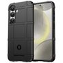 Mobigear Rugged Shield Samsung Galaxy S25 Plus Hülle Flexibles TPU Backcover Stoßfest - Schwarz