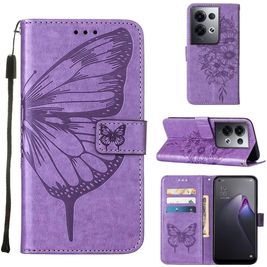 Mobigear Butterfly OPPO Reno 8 Pro 5G Hülle Klapphülle Geldbörse - Lila Mobigear Butterfly OPPO Reno 8 Pro 5G Hülle Klapphülle Geldbörse - Lila