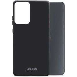 Mobilize Rubber Gelly Motorola Moto G85 Hülle Flexibles TPU Backcover - Schwarz