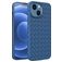Mobigear Woven iPhone 14 Plus Hülle Flexibles TPU Backcover - Dunkelblau
