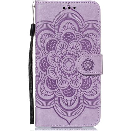 Mobigear Mandala iPhone 11 Hülle Klapphülle Geldbörse - Lila