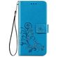 Mobigear Clover OPPO A52 Hülle Klapphülle Geldbörse - Blau