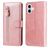 Mobigear Zipper iPhone 17 Hülle Klapphülle Geldbörse - Roségold