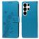 Mobigear Flowers Samsung Galaxy S26 Ultra Hülle Klapphülle Geldbörse - Blau