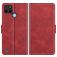 Mobigear Slim Magnet Realme C25Y Hülle Klapphülle Geldbörse - Rot