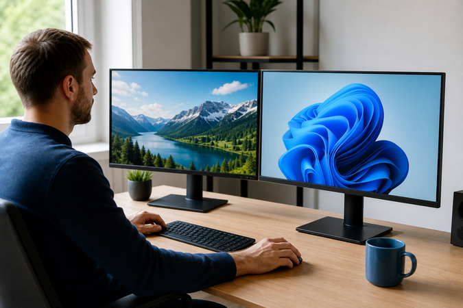 Zwei Bildschirme teilen in Windows: Einfache Anleitung