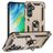Mobigear Armor ring Samsung Galaxy S24 FE Hülle Hardcase Backcover Stoßfest mit Ringhalter - Gold