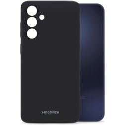 Mobilize Rubber Gelly Samsung Galaxy A15 Hülle Flexibles TPU Backcover - Matt Black