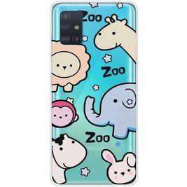 Mobigear Design Samsung Galaxy A71 Hülle Flexibles TPU Backcover - Zoo