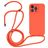 Mobigear Lanyard iPhone 14 Pro Silikon Handykette - Orange