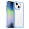 Mobigear Crystal iPhone 14 Hülle Hardcase Backcover - Transparent / Blau