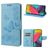 Mobigear Butterfly Samsung Galaxy M53 Hülle Klapphülle Geldbörse - Blau