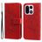 Mobigear Flowers OnePlus 15 Hülle Klapphülle Geldbörse - Rot