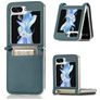 Mobigear Excellent Samsung Galaxy Z Flip 5 Hülle Hardcase Backcover mit Kartenhalter - Grün