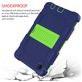 Mobigear ShieldStand Samsung Galaxy Tab A7 Lite Stoßfeste Hardcase Hülle + Ständer - Blau / Grün