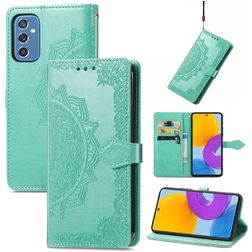 Mobigear Mandala Samsung Galaxy M52 Hülle Klapphülle Geldbörse - Türkis