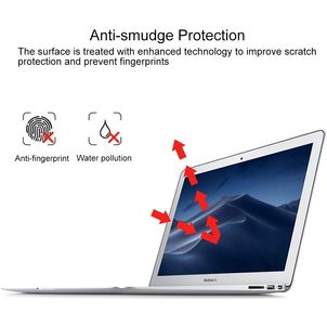 Mobigear MacBook Air 11 Zoll (2010-2016) Displayschutz Schutzfolie - Hüllenfreundlich - Silber Model A1370 / A1465