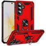 Mobigear Armor ring Samsung Galaxy A57 Hardcase Backcover Shockproof mit Ringhalter - Rot