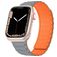 Mobigear Loop Mag Silikon Apple Watch Armband Magnetverschluss - 49/46/45/44 mm - Grau / Orange