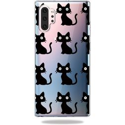 Mobigear Design Samsung Galaxy Note 10 Plus Hülle Flexibles TPU Backcover - Katze