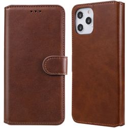 Mobigear Wallet iPhone 12 Pro Max Klapphülle Portemonnaie - Braun